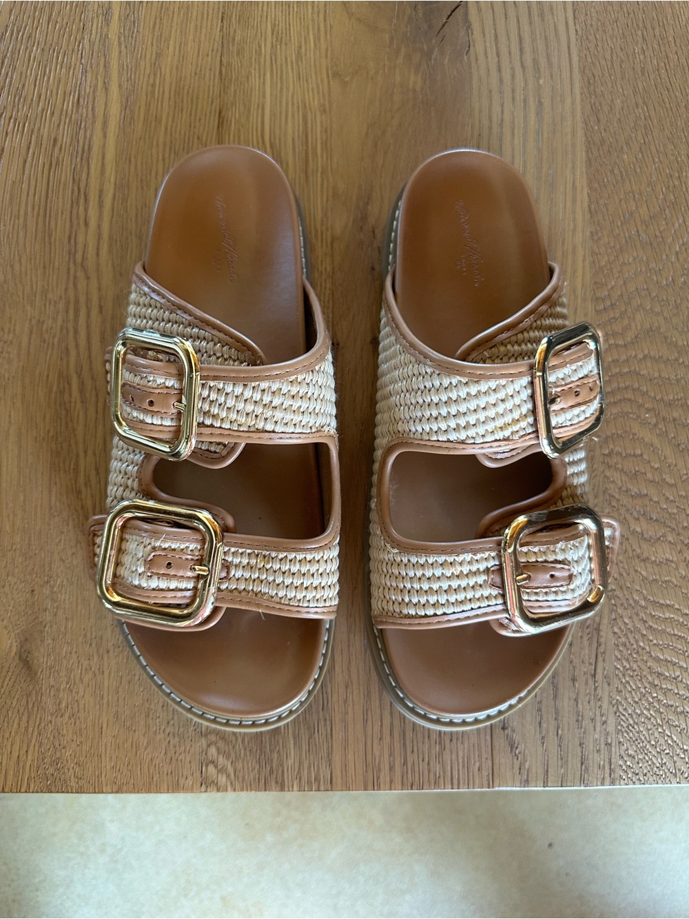 Women's Collin Double
Buckle Footbed Sandals - Universal Thread